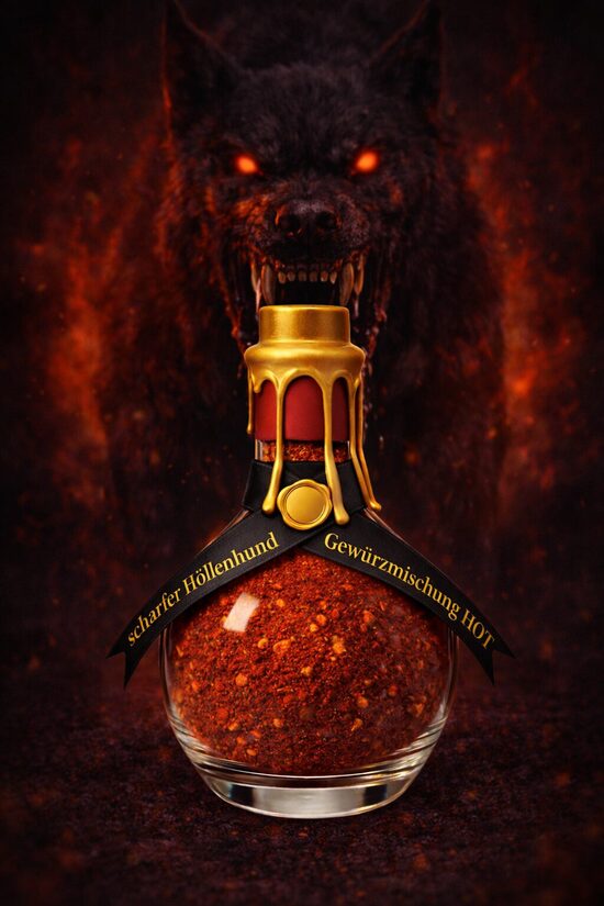 Der scharfe Höllenhund   Flaschengeist   Scharfes Gewürz