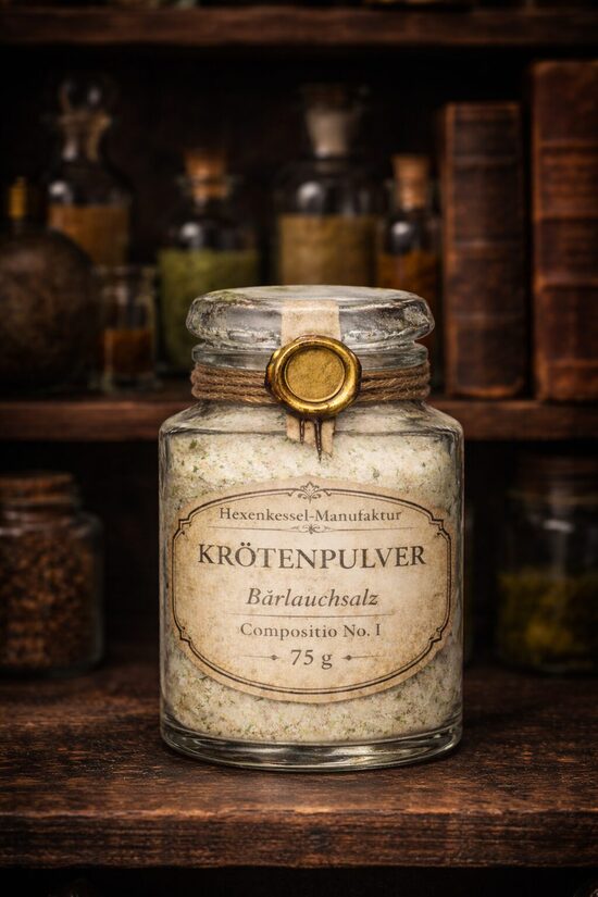 Krötenpulver   Hexenglas   Bärlauchsalz
