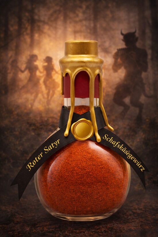 Der rote Satyr   Flaschengeist   Schafskäsegewürz