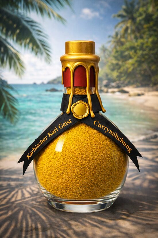 Der Karibische Karigeist   Flaschengeist   mildes Currygewürz